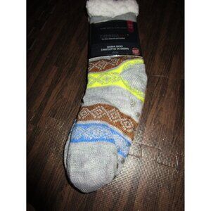 Thermaxx Sherpa Slipper Socks Ultra Soft Acrylic Thick Cushion fits Shoe 4-10